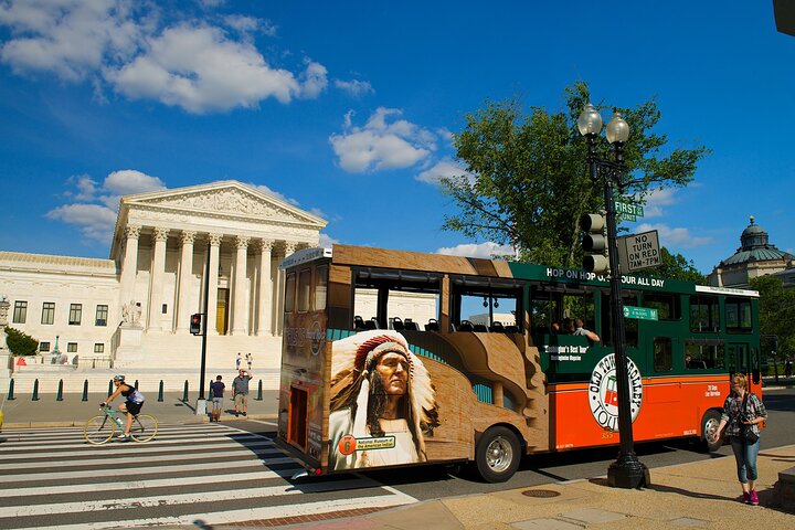 Hop-On Hop-Off 21 Stop Trolley Tour + Arlington Cemetery Tour