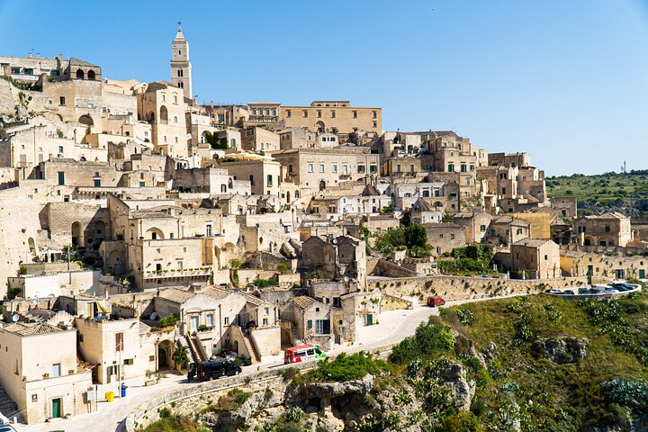 Matera Official Open Bus Tour with entrance to Casa Grotta
