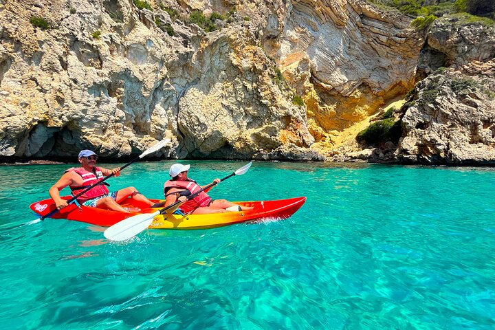 Uncharted Caves & Snorkelling Heaven: Cala Granadella Kayak Tour