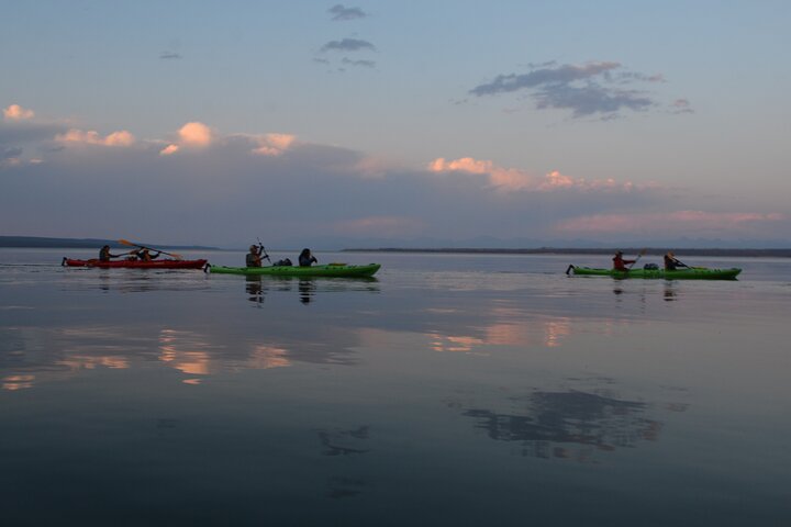 Small-Group Sunset Kayaking Tour on Lake Yellowstone