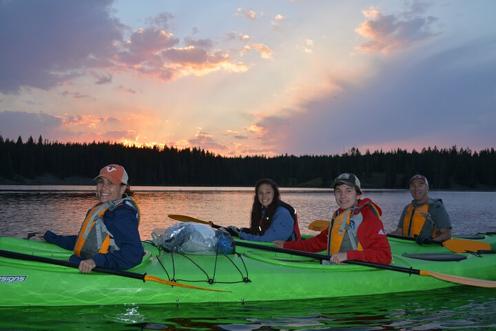 Small-Group Sunset Kayaking Tour on Lake Yellowstone