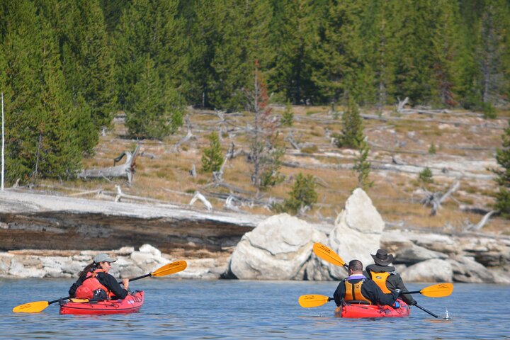 Small-Group Sunset Kayaking Tour on Lake Yellowstone