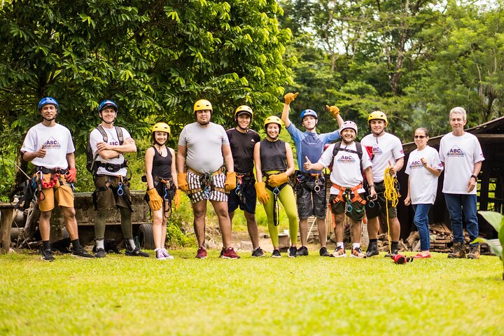 Canyoning Adventure Rappelling Waterfalls in Arenal Volcano