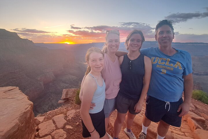 Grand Canyon Sunset Hiking Adventure Deep Below The South Rim