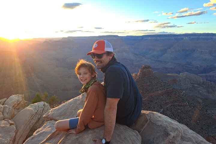 Grand Canyon Sunset Hiking Adventure Deep Below The South Rim