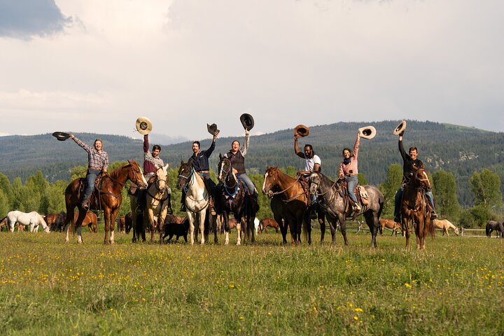 Horseback Riding with Grand Teton Views in Jackson Hole