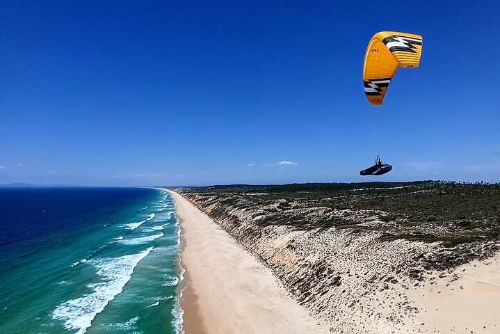 Paragliding Flight in Nazaré