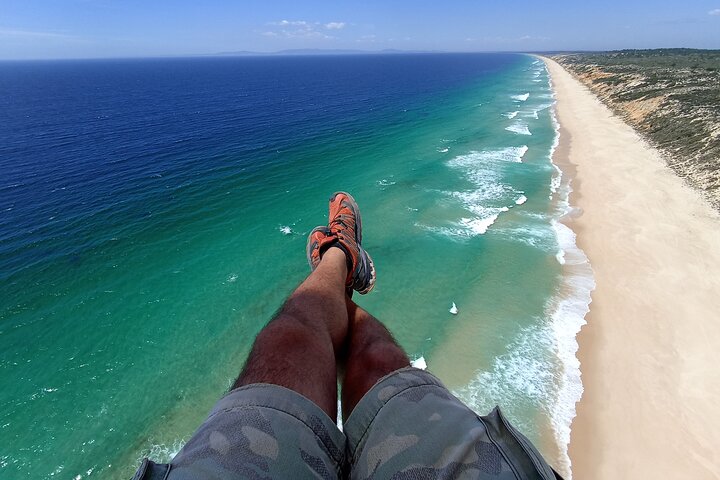 Paragliding Flight in Nazaré