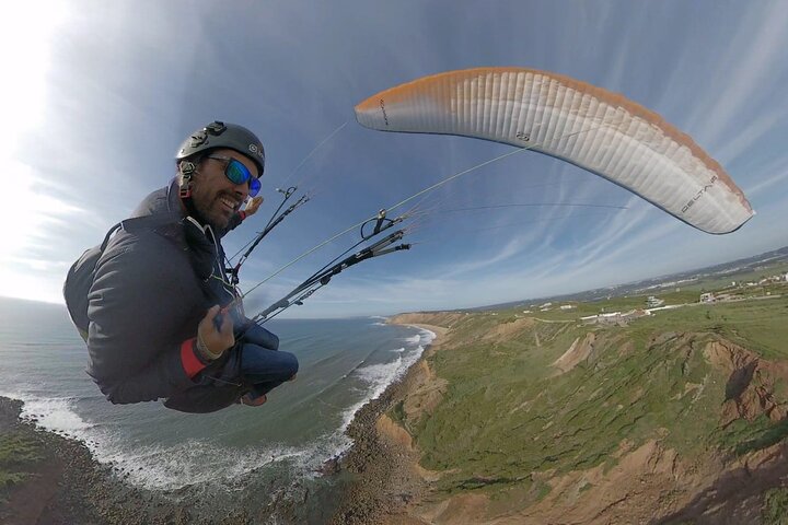 Paragliding Flight in Nazaré