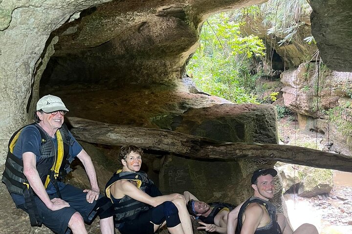 Cave, Waterfall and River Adventure in Charco Azul from San Juan