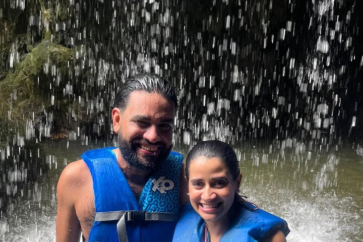 Cave, Waterfall and River Adventure in Charco Azul from San Juan