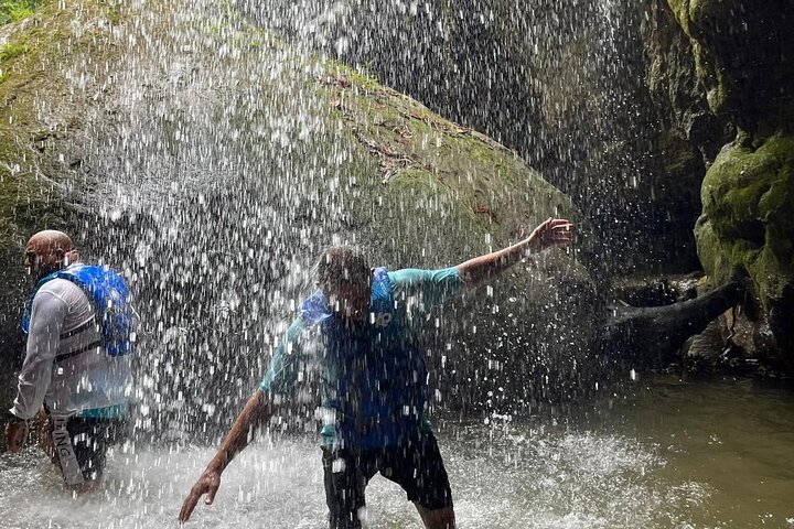 Cave, Waterfall and River Adventure in Charco Azul from San Juan