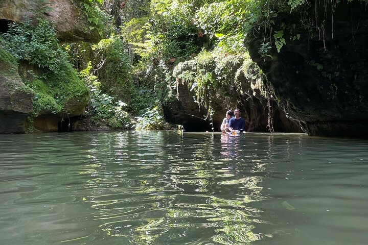 Cave, Waterfall and River Adventure in Charco Azul from San Juan