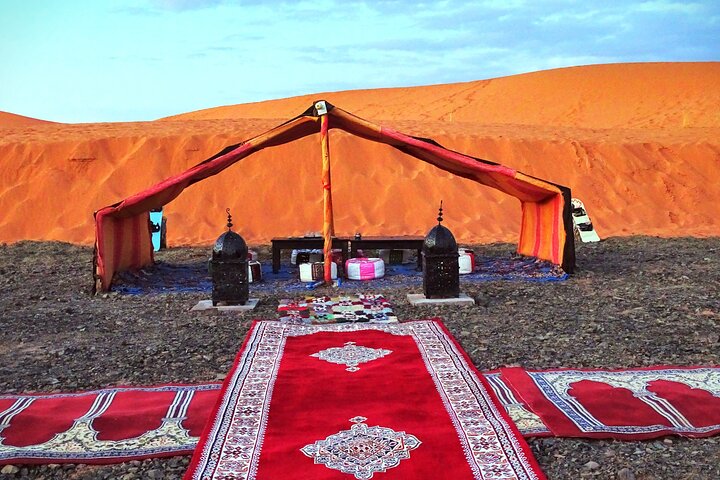 Night in Erg chebbi Desert, Camel Ride, Departure From Errachidia