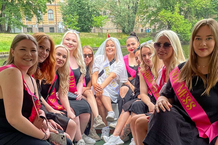Riga Sightseeing Tour by Canal Boat with Audioguide