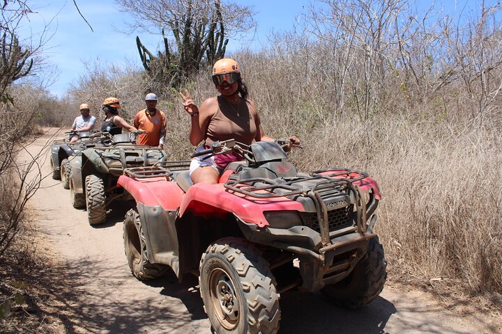 Jungle and beach ATV tour + lunch + tequila tasting