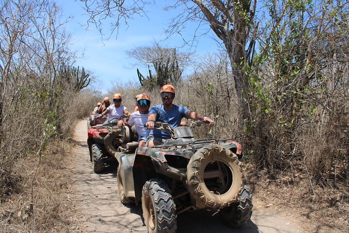 Jungle and beach ATV tour + lunch + tequila tasting