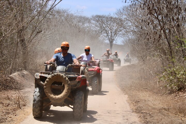 Jungle and beach ATV tour + lunch + tequila tasting