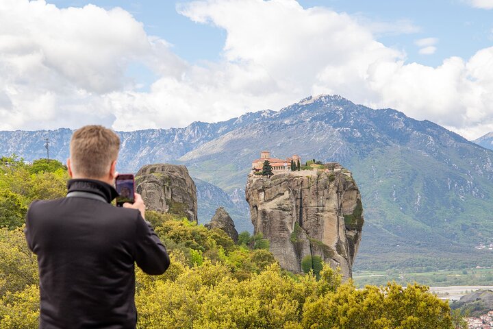 Meteora Sunset with Monastery & Hermit Caves Tour in Small Group