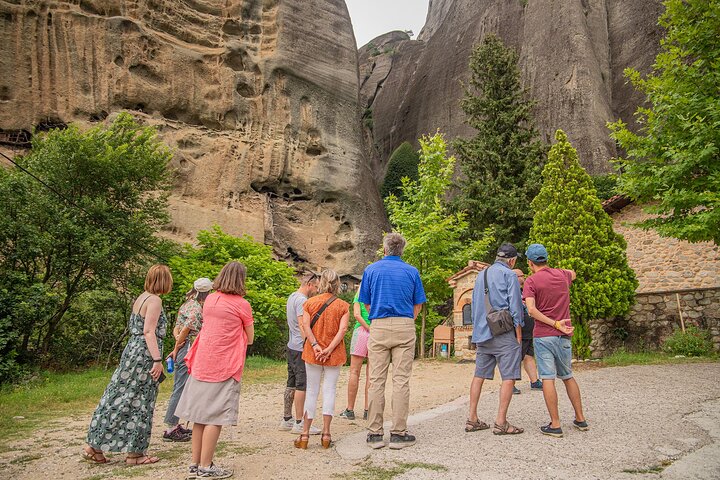 Meteora Sunset with Monastery & Hermit Caves Tour in Small Group