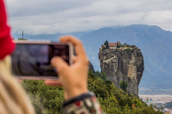 Meteora Sunset with Monastery & Hermit Caves Tour in Small Group