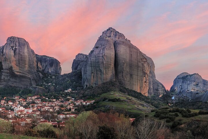 Meteora Sunset with Monastery & Hermit Caves Tour in Small Group