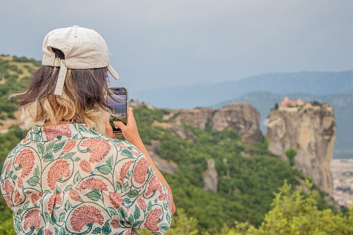 Meteora Sunset with Monastery & Hermit Caves Tour in Small Group
