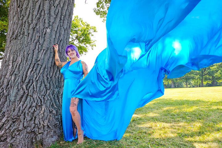 Flying Dress Photo Shoot in Madison WI