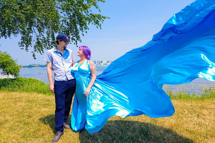 Flying Dress Photo Shoot in Madison WI