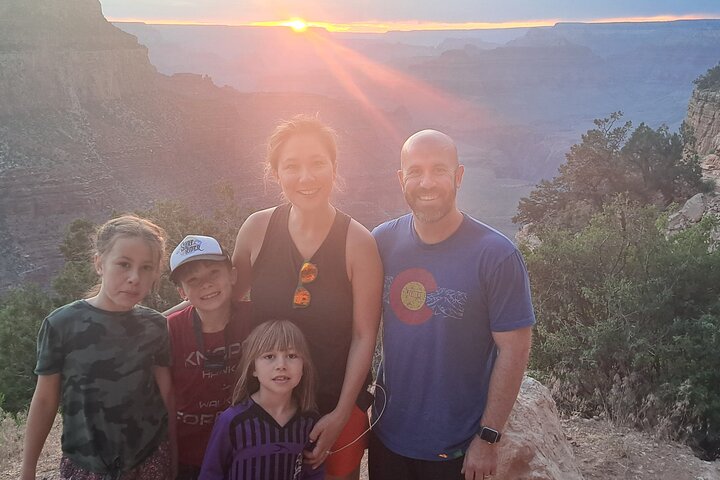 Grand Canyon Sunset Hiking Adventure Deep Below The South Rim