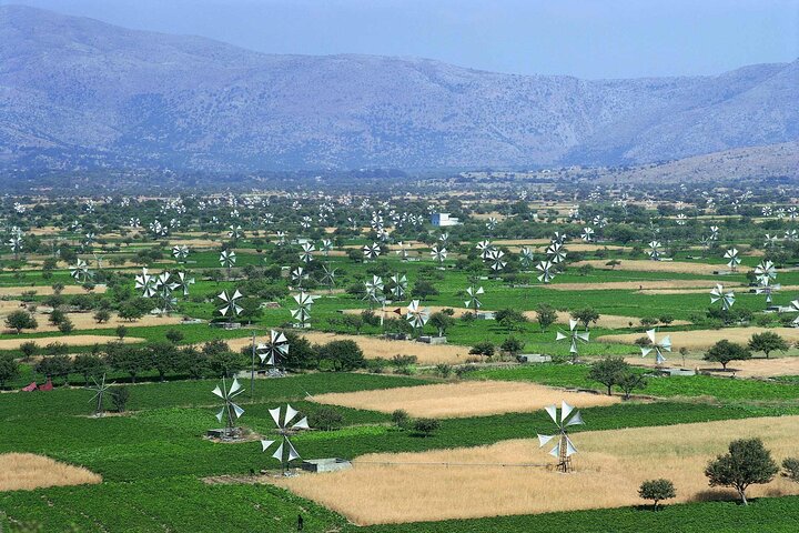 Knossos & lasithi plateau villages,Zeus's cave&olive oil Mill