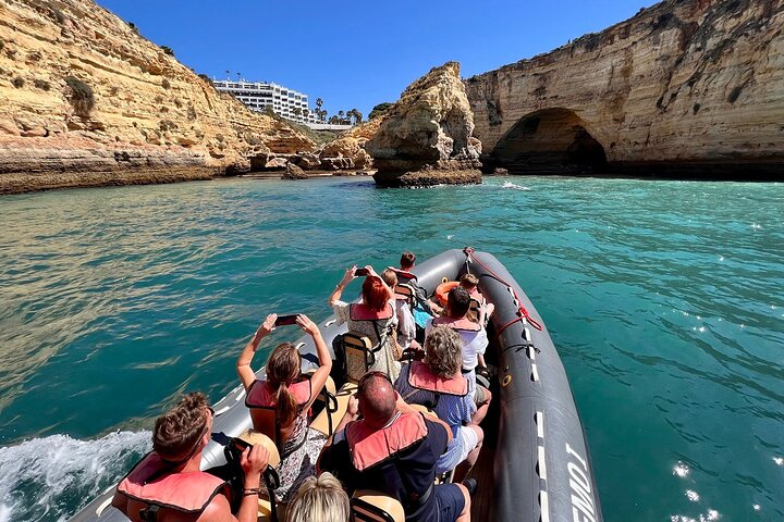 Dolphins & Benagil Caves 3h Small-group tour with Biologist
