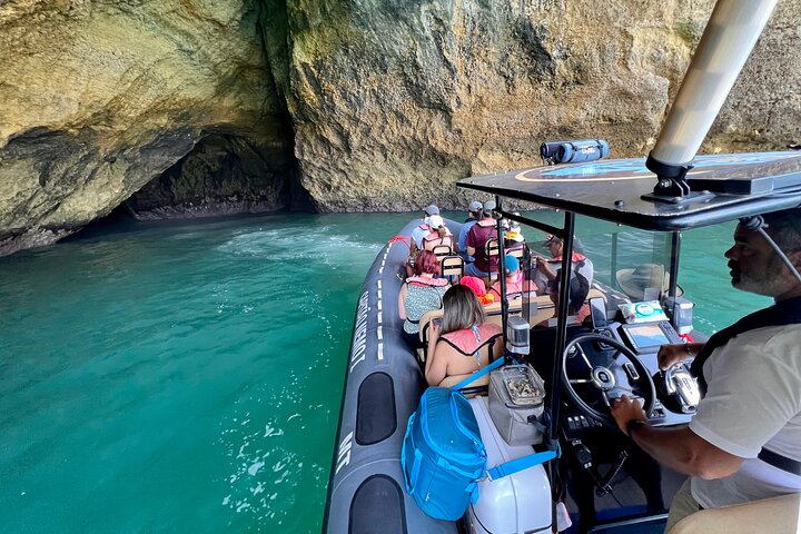 Dolphins & Benagil Caves 3h Small-group tour with Biologist