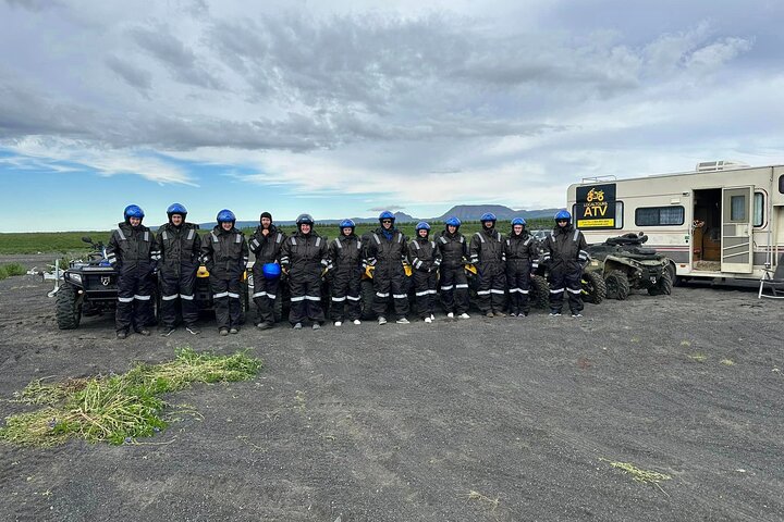 1 hrs ATV quad trip down with glacier river Northeast of Iceland