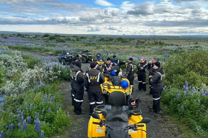 1 hrs ATV quad trip down with glacier river Northeast of Iceland