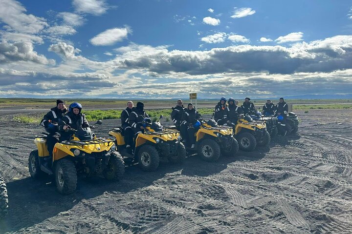 1 hrs ATV quad trip down with glacier river Northeast of Iceland