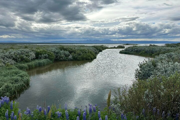 1 hrs ATV quad trip down with glacier river Northeast of Iceland