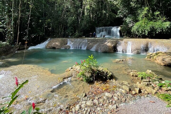 Zipline, YS Falls & Pelican Bar Private Tour From Montego Bay