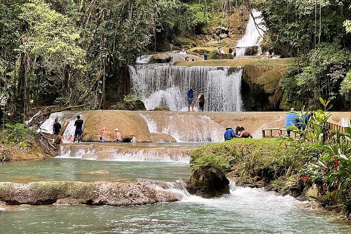 Zipline, YS Falls & Pelican Bar Private Tour From Montego Bay