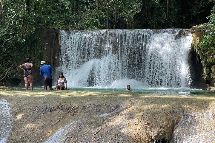 Zipline, YS Falls & Pelican Bar Private Tour From Montego Bay