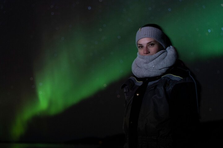 Tromso Aurora Hunt with Bonfire, Meal, Winter Suit & Photos