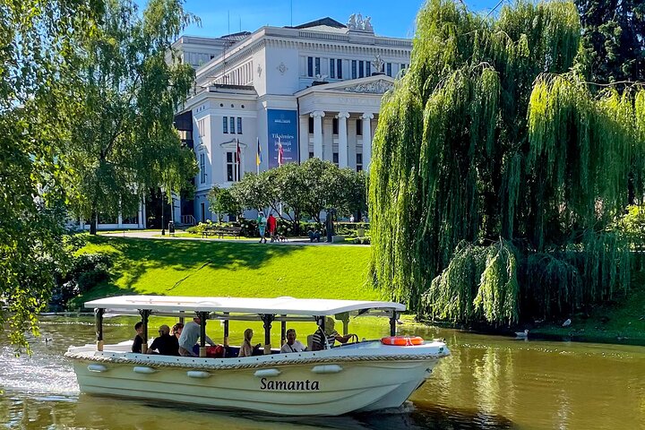 Riga Sightseeing Tour by Canal Boat with Audioguide