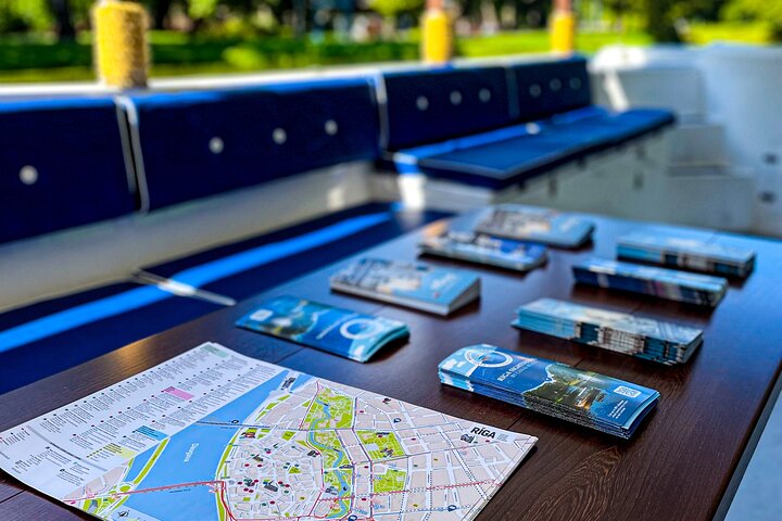 Riga Sightseeing Tour by Canal Boat with Audioguide