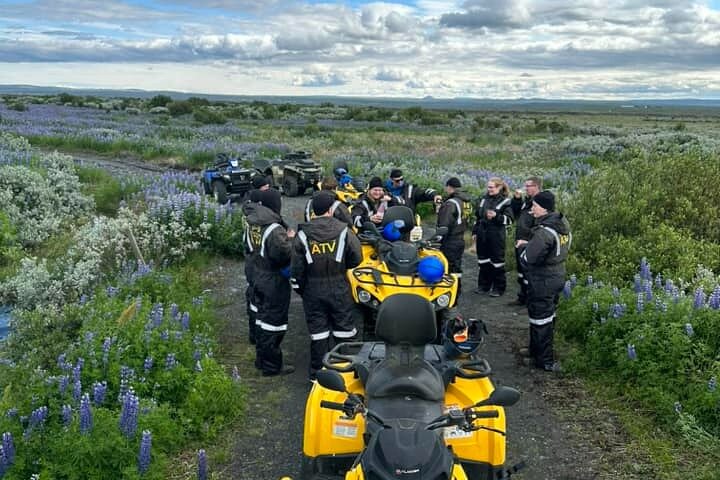 2 hrs. ATV quad trip down with glacier river Northeast of Iceland