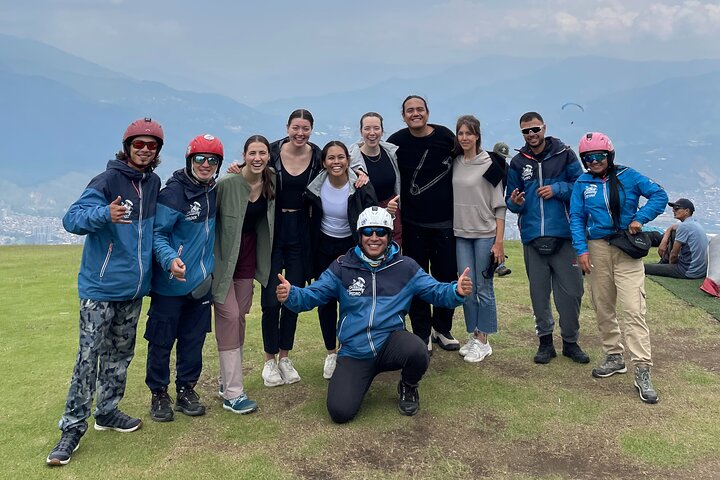 Paragliding flight in Medellin