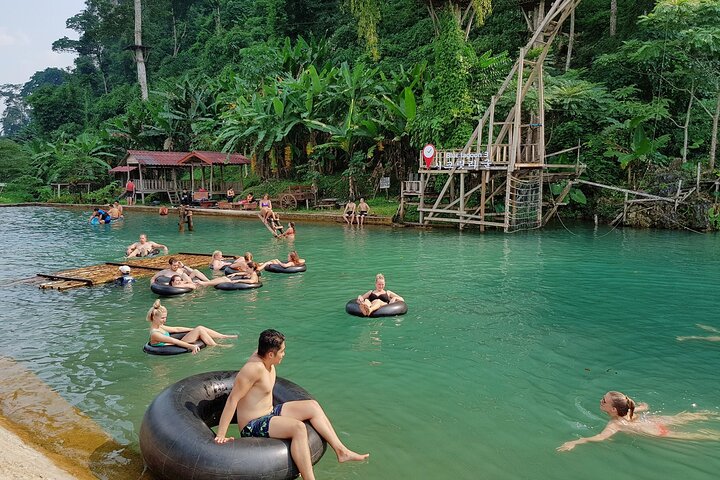 Vang Vieng Tour A - Blue lagoon 3 with Caves and Zipline