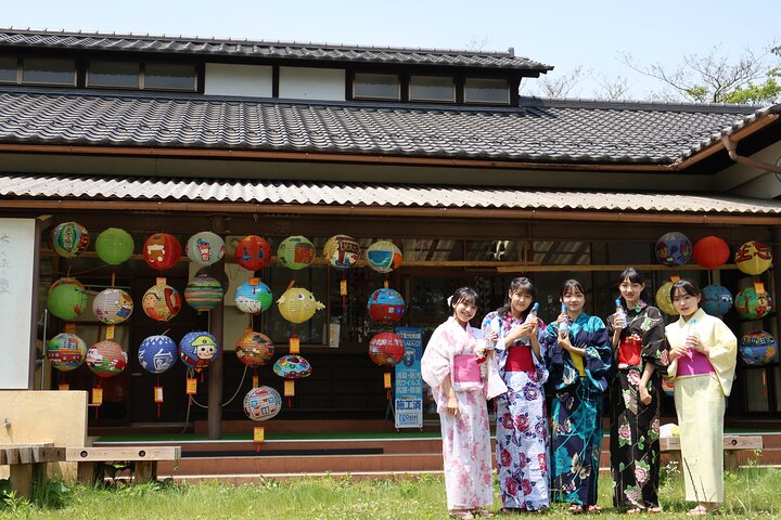 Private Authentic Kimono Walk in Nostalgic Village, Minakami