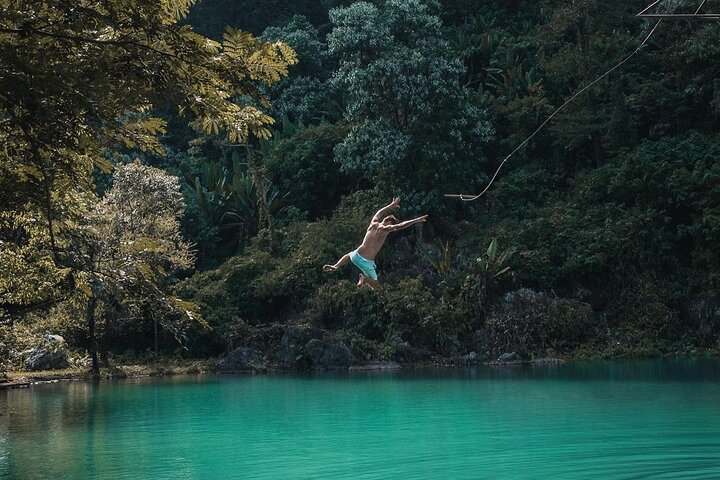 Vang Vieng Tour B - Nam Xay Viewpoint Hike & Blue Lagoon 1 Tour