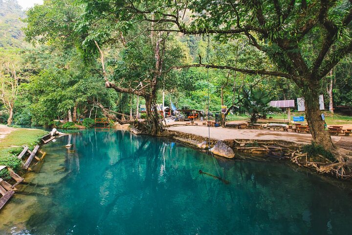 Vang Vieng Tour B - Nam Xay Viewpoint Hike & Blue Lagoon 1 Tour