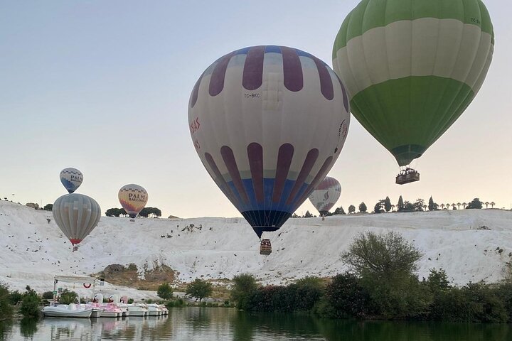 Pamukkale Hot Air Balloon Tour Over Travertines